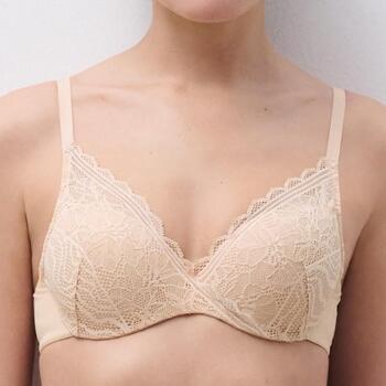 Chantelle Floral Touch Beige Padded Bra