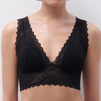 Chantelle Floral Touch Black Wireless Bra