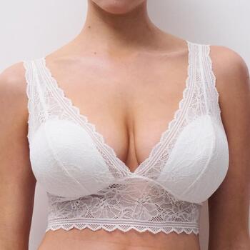 Chantelle Floral Touch White Wireless Bra
