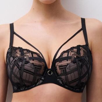 Chantelle Graphic Support Black Non-padded bra
