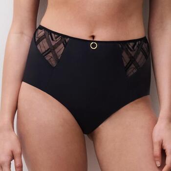 Chantelle Graphic Support Black High Waist Brief
