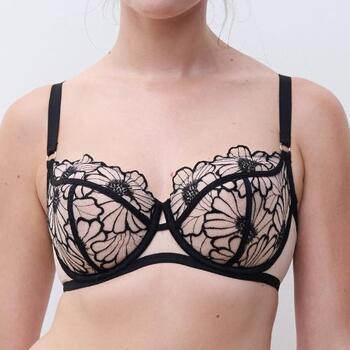 Chantelle Lush Black/Pink Non-padded bra