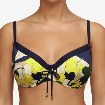 Chantelle Swimwear Flowers Blue/Print Soft-Cup Bikini Bra