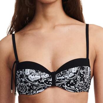 Chantelle Badmode Flowers Black/White Padded Bikini Bra