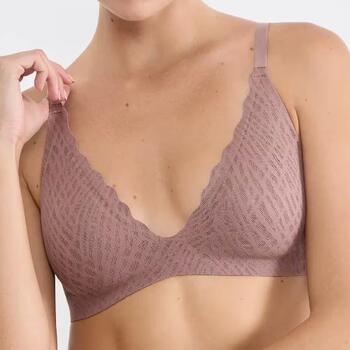 Sloggi Zero Feel Bliss Brown Wireless Bra