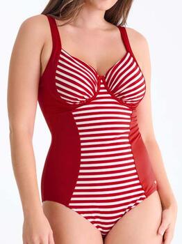 Lisca Swimwear Bondi Beach Red/White Bathingsuit