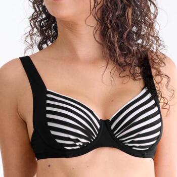 Lisca Swimwear Bondi Beach Black/White Soft-Cup Bikini Bra