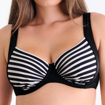 Lisca Swimwear Bondi Beach Black/White Soft-Cup Bikini Bra