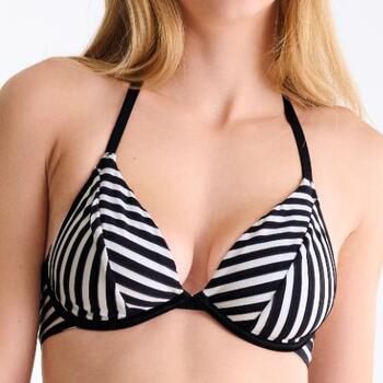 Lisca Swimwear Bondi Beach Black/White Soft-Cup Bikini Bra