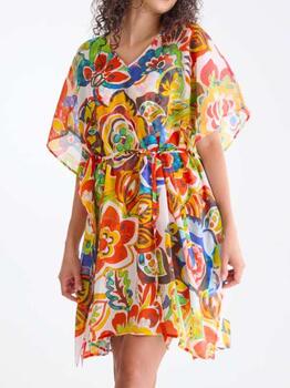 Lisca Swimwear Mexico Pink/Print Kaftan