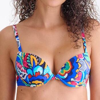 Lisca Swimwear Mexico Blue/Print Push Up Bikini Bra