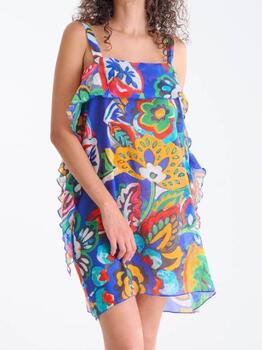 Lisca Swimwear Mexico Blue/Print Beach Dress