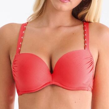 Lisca Swimwear Panama Red Push Up Bikini Bra