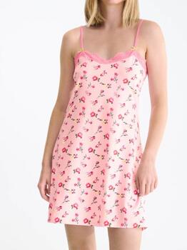 Lisca Bloomy Pink Slipdress