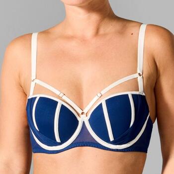 Sapph Geraldine Navy BLue Padded Bra