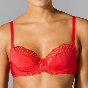 Sapph Birdie Red Padded Bra