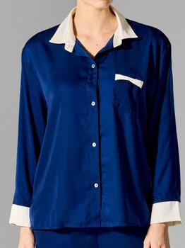 Sapph Leanne Navy BLue Sleep Shirt