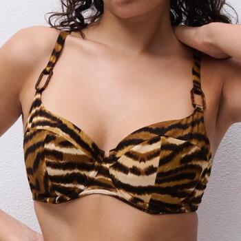 Chantelle Badmode Vita Brown/Print Soft-Cup Bikini Bra