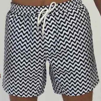 Bomain Zig Zag Navy BLue Swimshort