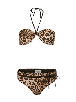 Mila Leopard Brown/Print Set