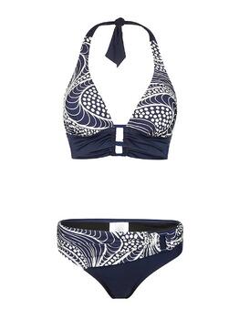 Mila Ocean Waves Navy BLue Set