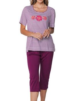 Pastunette Dames Dark Red Pajama