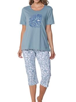 Pastunette Dames Blue Pajama