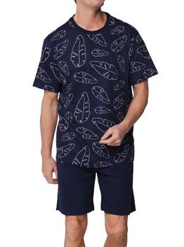 Pastunette Heren Navy BLue Shortama