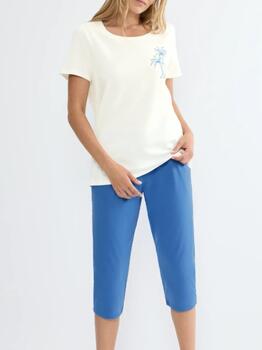 Triumph Sets White/Blue Shortama