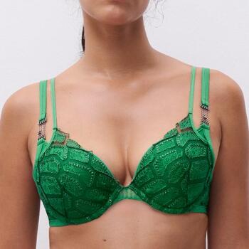 Chantelle Reptilia Green Push Up bra