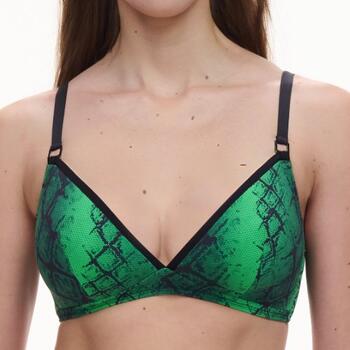 Chantelle Swimwear Totem Green Soft-Cup Bikini Bra