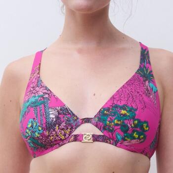 Chantelle Swimwear Sauvage Pink Soft-Cup Bikini Bra