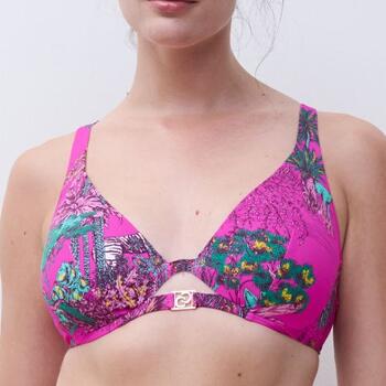 Chantelle Swimwear Sauvage Pink Soft-Cup Bikini Bra