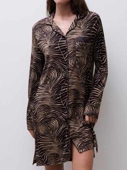 Femilet Nightwear Daisy Brown/Print Nightdress