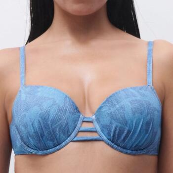 Chantelle Swimwear Easy Pop Jeans Blue Padded Bikini Bra