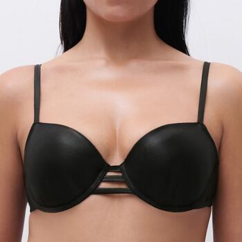 Chantelle Swimwear Metallic Black Padded Bikini Bra