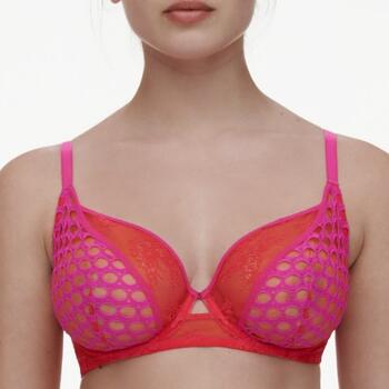 Chantelle Poison Red/Pink Non-padded bra
