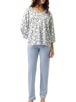 Mey Nachtmode Wild Violets Blue Pajama