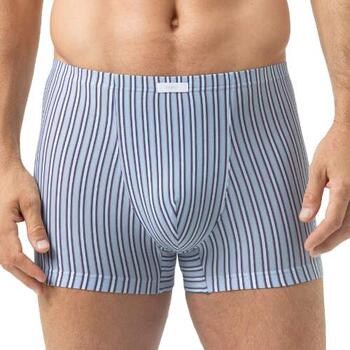 Mey Heren Raspberry Stripes Blue Cotton Boxer Short