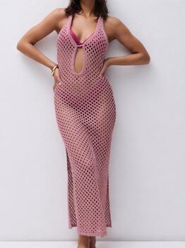 Chantelle Pulp Metallic Pink Beach Dress