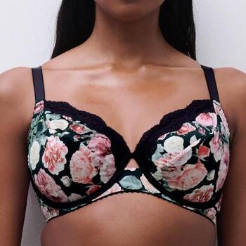 Chantelle Gloss Black/Print Non-padded bra