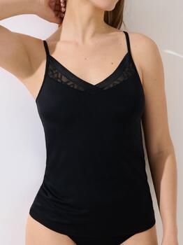 Lisca Opal Black Spaghetti Top