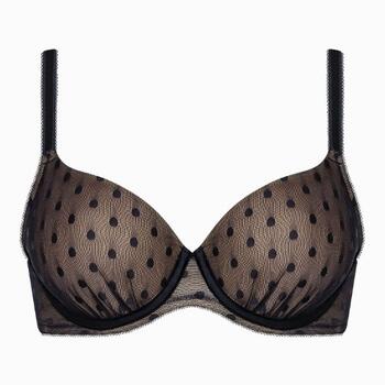 Lisca Retro Dots Black Padded Bra