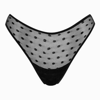 Lisca Retro Dots Black Thong