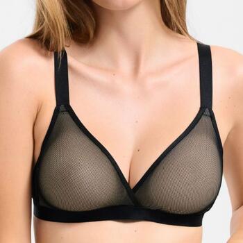 Lisca Mesh Black Wireless Bra