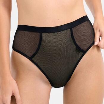 Lisca Mesh Black High Waist Brief
