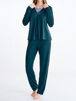 Lisca Nachtmode Velvet Blue Pajama