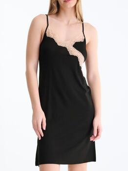 Lisca Nachtmode Tania Black Nightdress