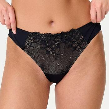 LingaDore Daily Basic Black/Powder Thong