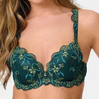 LingaDore Pine Green Lace Pine Green Push Up bra
